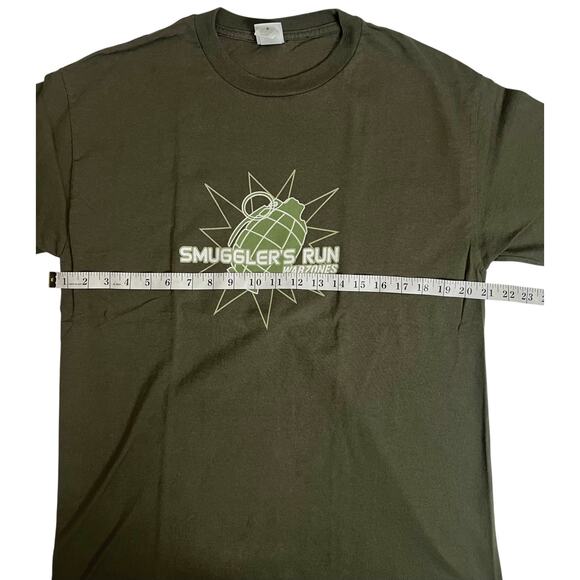 Rockstar Games Smuggler’s Run Warzones Promo T-Shirt Green Size L Rare 2000s - Picture 9 of 12